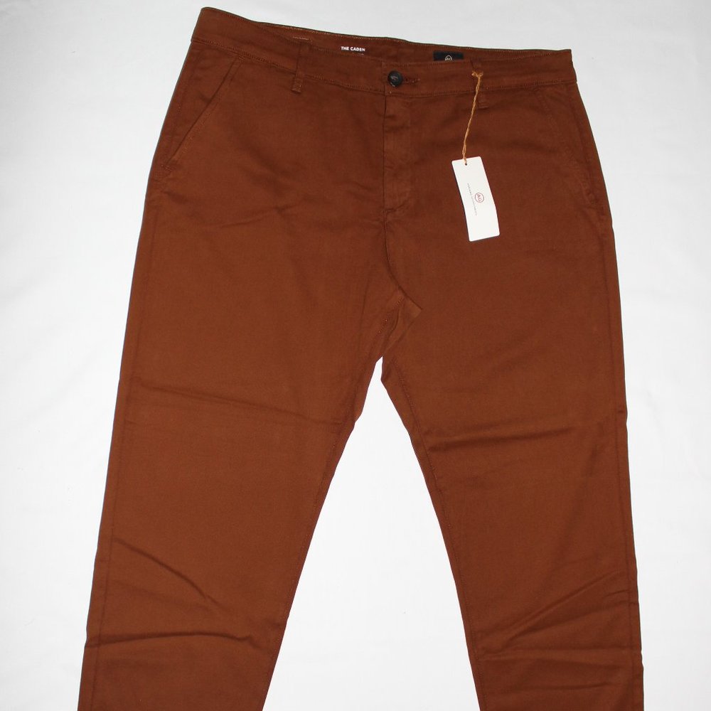 Ag Adriano Goldschmied Women's Cropped Jeans - Rust Brown